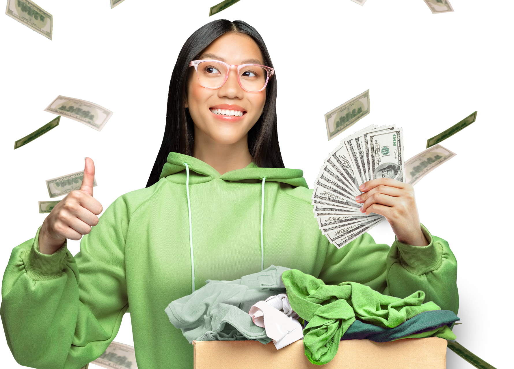 Person holding money